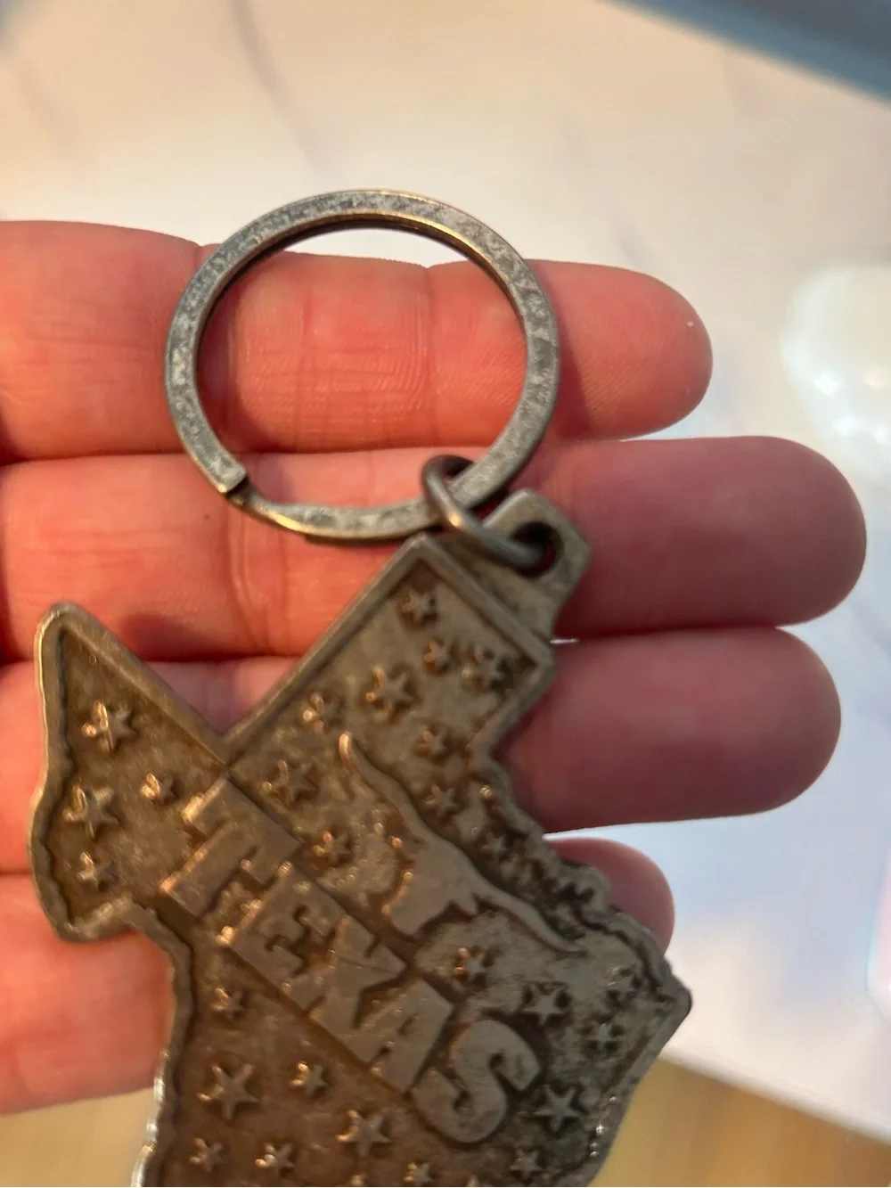 Texas shaped metal